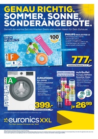 EURONICS XXL Prospekt - Genau Richtig. Sommer, Sonne, Sonderangebote