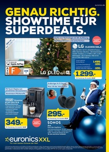 EURONICS XXL Prospekt - Genau richtig Showtime für Superdeals