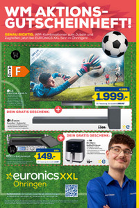 EURONICS XXL Prospekt - WM Aktions-Gutscheinheft