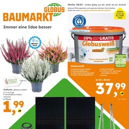 Globus Baumarkt Prospekt - Angebote ab 18.09.