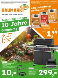 Globus Baumarkt Prospekt - 10 Jahre Geburtstag