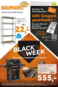 Globus Baumarkt Prospekt - Black Week