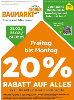 Globus Baumarkt Prospekt - Angebote ab 17.02.