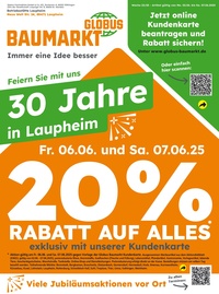 Globus Baumarkt Prospekt - Angebote ab 02.06.
