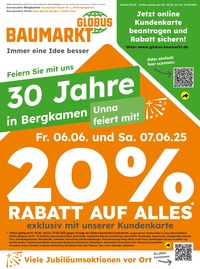 Globus Baumarkt Prospekt - Angebote ab 02.06.
