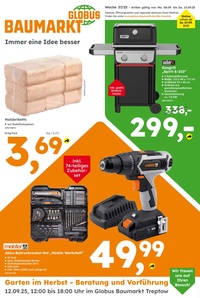 Globus Baumarkt Prospekt - Angebote ab 08.09.