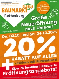 Globus Baumarkt Prospekt - Angebote ab 29.09.