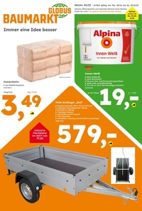Globus Baumarkt Prospekt - Angebote ab 20.10.