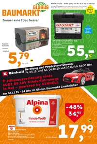 Globus Baumarkt Prospekt - Angebote ab 01.12.