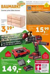 Globus Baumarkt Prospekt - Angebote ab 22.12.