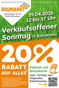 Globus Baumarkt Prospekt - Angebote ab 17.04.