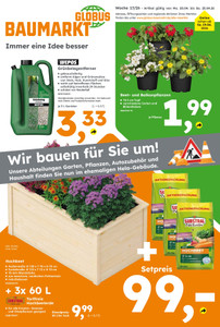 Globus Baumarkt Prospekt - Angebote ab 20.04.