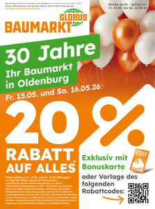 Globus Baumarkt Prospekt - Angebote ab 15.05.