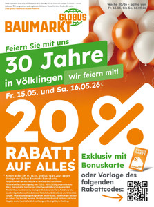 Globus Baumarkt Prospekt - Angebote ab 15.05.