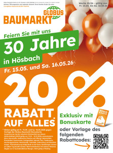 Globus Baumarkt Prospekt - Angebote ab 15.05.