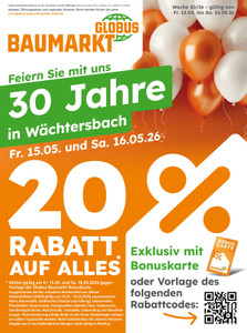 Globus Baumarkt Prospekt - Angebote ab 15.05.
