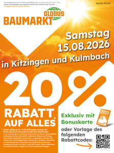 Globus Baumarkt Prospekt - Angebote ab 10.08.