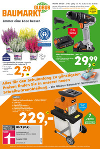 Globus Baumarkt Prospekt - Angebote ab 31.08.
