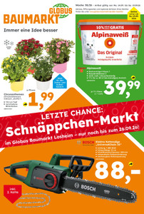 Globus Baumarkt Prospekt - Angebote ab 14.09.
