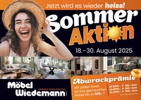 Möbel Wiedemann Prospekt - Sommer Aktion