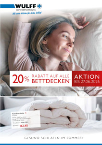 Wulff Med Tec Prospekt - Gesund schlafen im Sommer