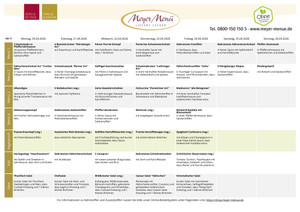Meyer Menü Prospekt - Mittagessen
