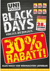 Polster Aktuell Prospekt - Black Days