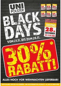 Polster Aktuell Prospekt - Black Days