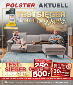 Polster Aktuell Prospekt - Testsieger Komfort