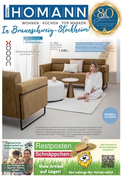 Möbel Homann Prospekt - Angebote ab 08.05.