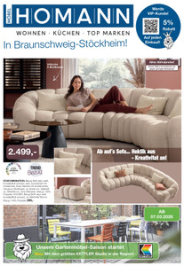 Möbel Homann Prospekt - Angebote ab 28.03.