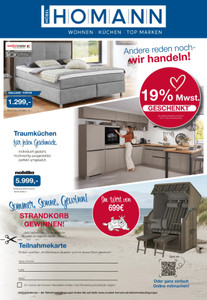 Möbel Homann Prospekt - Angebote ab 08.07.