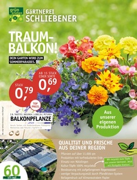 Gärtnerei Schliebener Prospekt - Angebote ab 07.05.