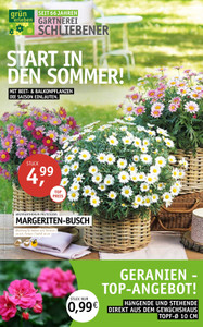 Gärtnerei Schliebener Prospekt - Angebote ab 09.04.