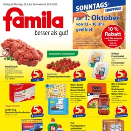 famila Prospekt - Angebote ab 25.09.
