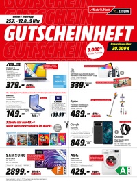 MediaMarkt Prospekt - Gutscheinheft bis 12. August 