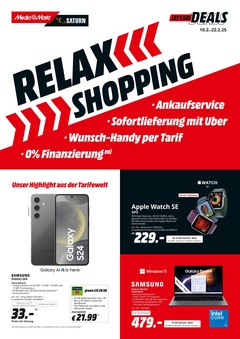 MediaMarkt Saturn Prospekt - Relax Shopping