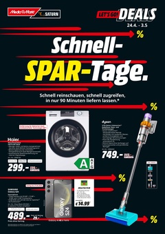 MediaMarkt Saturn Prospekt - Schnell-SPAR-Tage