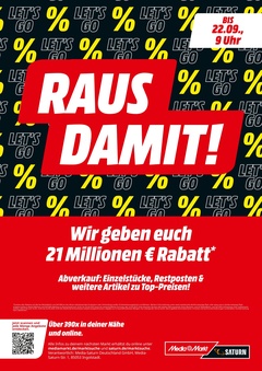 MediaMarkt Saturn Prospekt - Raus damit