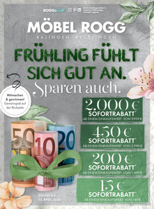 Möbel Rogg Prospekt - Angebote ab 25.03.