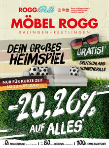 Möbel Rogg Prospekt - Angebote ab 30.05.
