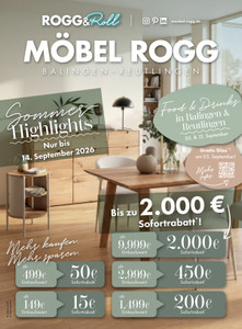 Möbel Rogg Prospekt - Angebote ab 29.08.