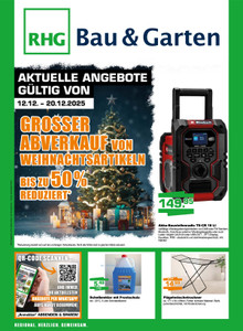 RHG Prospekt - RHG Bau & Garten