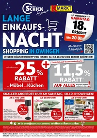 Wohn Schick Prospekt - Lange Einkaufsnacht