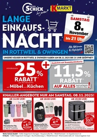 Wohn Schick Prospekt - Einkaufsnacht
