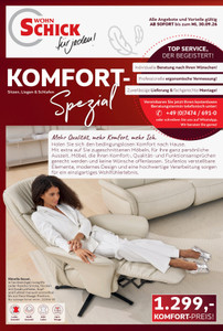 Wohn Schick Prospekt - Komfort Spezial