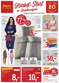 Dieler Prospekt - Herbst-Start im Jubiläumsjahr
