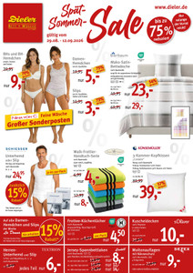 Dieler Prospekt - Spät-Sommer-Sale