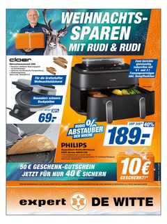 expert Prospekt - Weihnachtssparen mit Rudi und Rudi - Seite 1