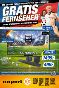 expert Prospekt - Fernseher gratis